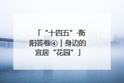 “十四五”·衡阳答卷④｜身边的宜居“花园”