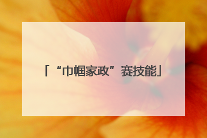 “巾帼家政”赛技能