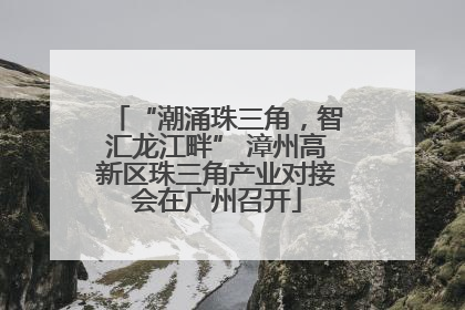 “潮涌珠三角，智汇龙江畔” 漳州高新区珠三角产业对接会在广州召开