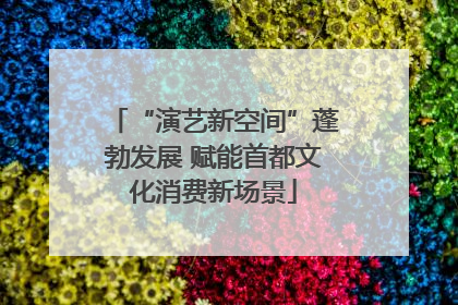 “演艺新空间”蓬勃发展 赋能首都文化消费新场景