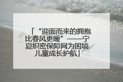 “迎面而来的拥抱比春风更暖”——宁夏织密保障网为困境儿童成长护航