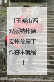 玉溪市西双版纳州德宏州参展工作基本就绪