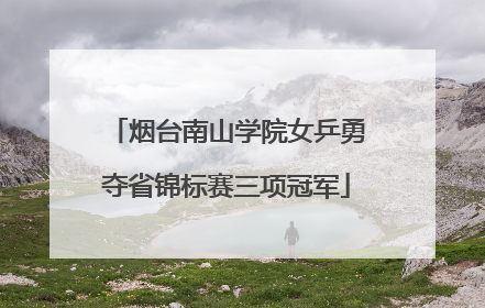 烟台南山学院女乒勇夺省锦标赛三项冠军