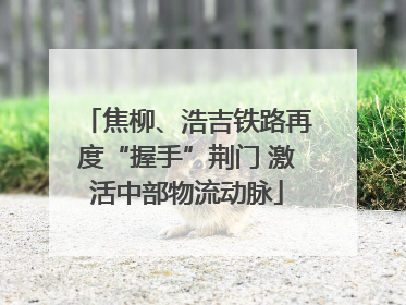 焦柳、浩吉铁路再度“握手”荆门 激活中部物流动脉