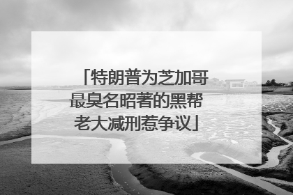 特朗普为芝加哥最臭名昭著的黑帮老大减刑惹争议