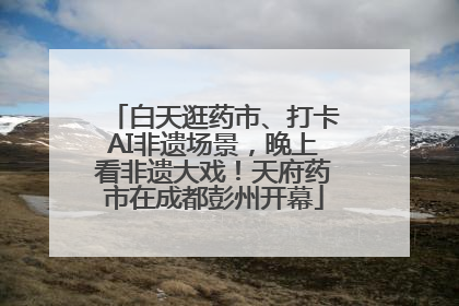 白天逛药市、打卡AI非遗场景，晚上看非遗大戏！天府药市在成都彭州开幕