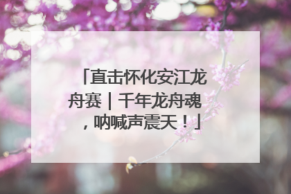 直击怀化安江龙舟赛｜千年龙舟魂，呐喊声震天！