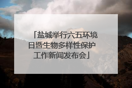 盐城举行六五环境日暨生物多样性保护工作新闻发布会