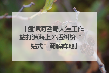盘锦海警局大洼工作站打造海上矛盾纠纷“一站式”调解阵地