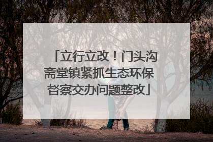 立行立改！门头沟斋堂镇紧抓生态环保督察交办问题整改