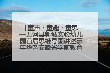 童声・童趣・童思——五河县新城实验幼儿园首届思维导图讲述嘉年华暨安徽省学前教育教研基地园项目阶段性成果展示活动