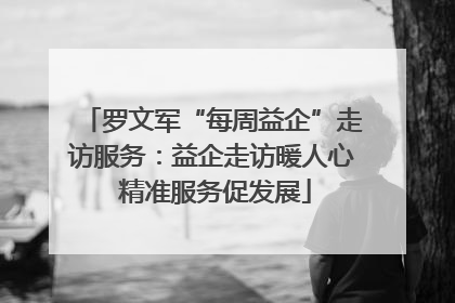 罗文军“每周益企”走访服务：益企走访暖人心 精准服务促发展