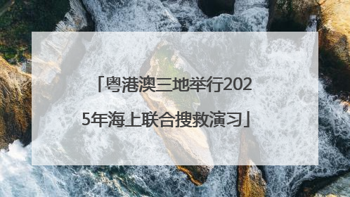 粤港澳三地举行2025年海上联合搜救演习