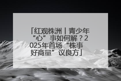 红观株洲丨青少年“心”事如何解？2025年首场“株事好商量”议良方