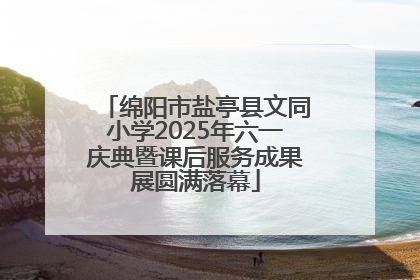 绵阳市盐亭县文同小学2025年六一庆典暨课后服务成果展圆满落幕
