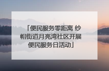 便民服务零距离 纱帽街道月亮湾社区开展便民服务日活动