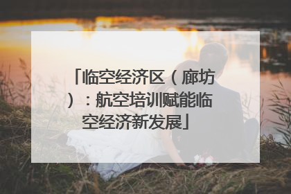 临空经济区（廊坊）：航空培训赋能临空经济新发展