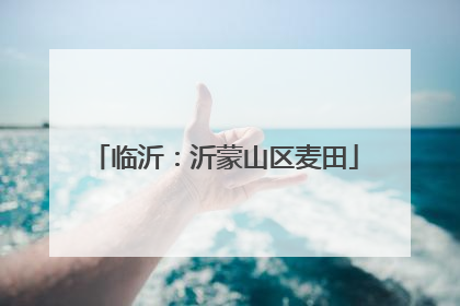 临沂：沂蒙山区麦田