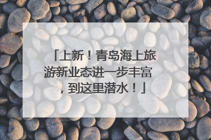 上新！青岛海上旅游新业态进一步丰富，到这里潜水！