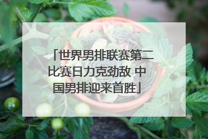 世界男排联赛第二比赛日力克劲敌 中国男排迎来首胜
