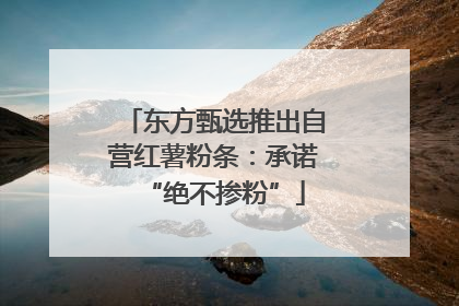 东方甄选推出自营红薯粉条：承诺“绝不掺粉”