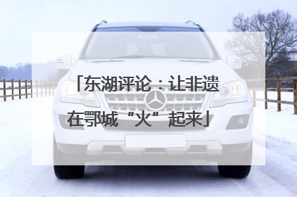 东湖评论：让非遗在鄂城“火”起来