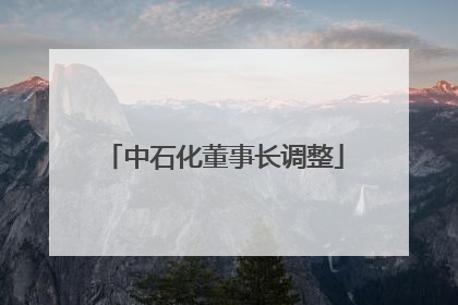 中石化董事长调整