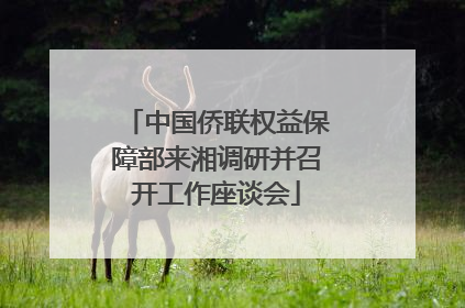 中国侨联权益保障部来湘调研并召开工作座谈会