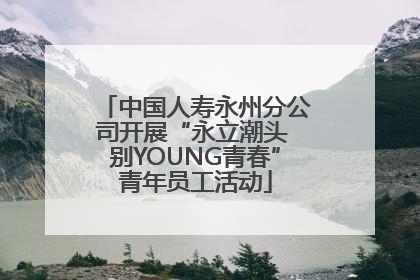 中国人寿永州分公司开展“永立潮头 别YOUNG青春”青年员工活动