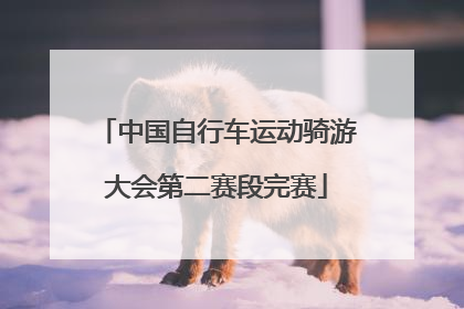 中国自行车运动骑游大会第二赛段完赛