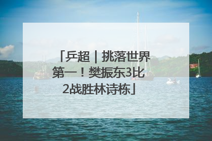乒超｜挑落世界第一！樊振东3比2战胜林诗栋