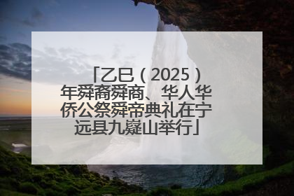 乙巳（2025）年舜裔舜商、华人华侨公祭舜帝典礼在宁远县九嶷山举行