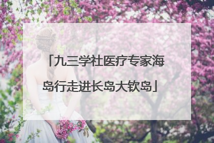 九三学社医疗专家海岛行走进长岛大钦岛