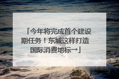 今年将完成首个建设期任务！东城这样打造国际消费地标→