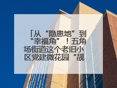 从“隐患地”到“幸福角”！五角场街道这个老旧小区党建微花园“靓”出幸福新图景