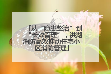 从“隐患整治”到“长效管理”，洪湖消防高效推动住宅小区消防管理