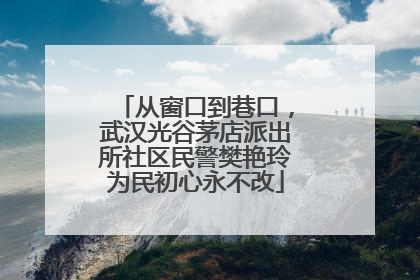 从窗口到巷口，武汉光谷茅店派出所社区民警樊艳玲为民初心永不改
