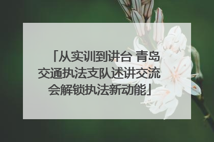 从实训到讲台 青岛交通执法支队述讲交流会解锁执法新动能