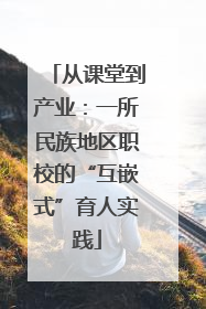 从课堂到产业：一所民族地区职校的“互嵌式”育人实践