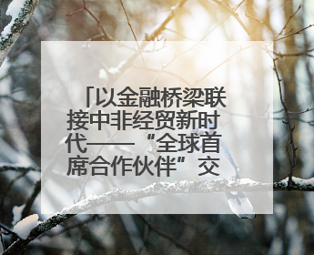 以金融桥梁联接中非经贸新时代——“全球首席合作伙伴”交通银行全力服务第四届中非经贸博览会