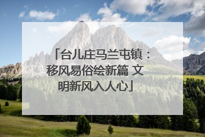 台儿庄马兰屯镇：移风易俗绘新篇 文明新风入人心