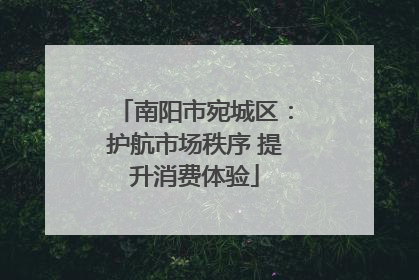 南阳市宛城区：护航市场秩序 提升消费体验