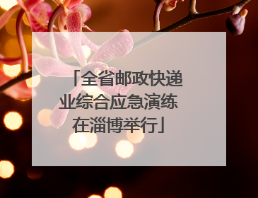 全省邮政快递业综合应急演练在淄博举行