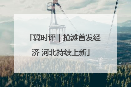 冀时评｜抢滩首发经济 河北持续上新