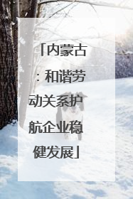 内蒙古：和谐劳动关系护航企业稳健发展