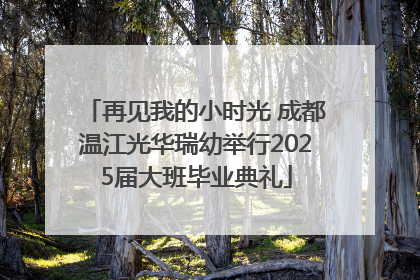 再见我的小时光 成都温江光华瑞幼举行2025届大班毕业典礼