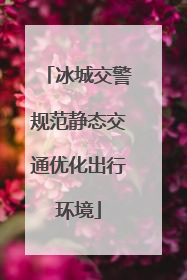 冰城交警规范静态交通优化出行环境