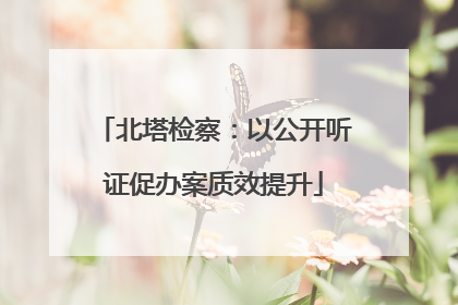 北塔检察：以公开听证促办案质效提升