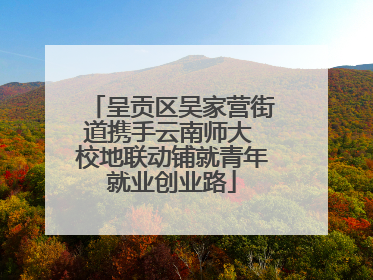 呈贡区吴家营街道携手云南师大 校地联动铺就青年就业创业路