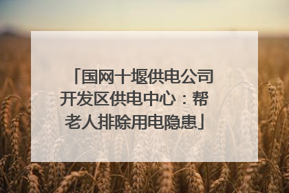 国网十堰供电公司开发区供电中心：帮老人排除用电隐患